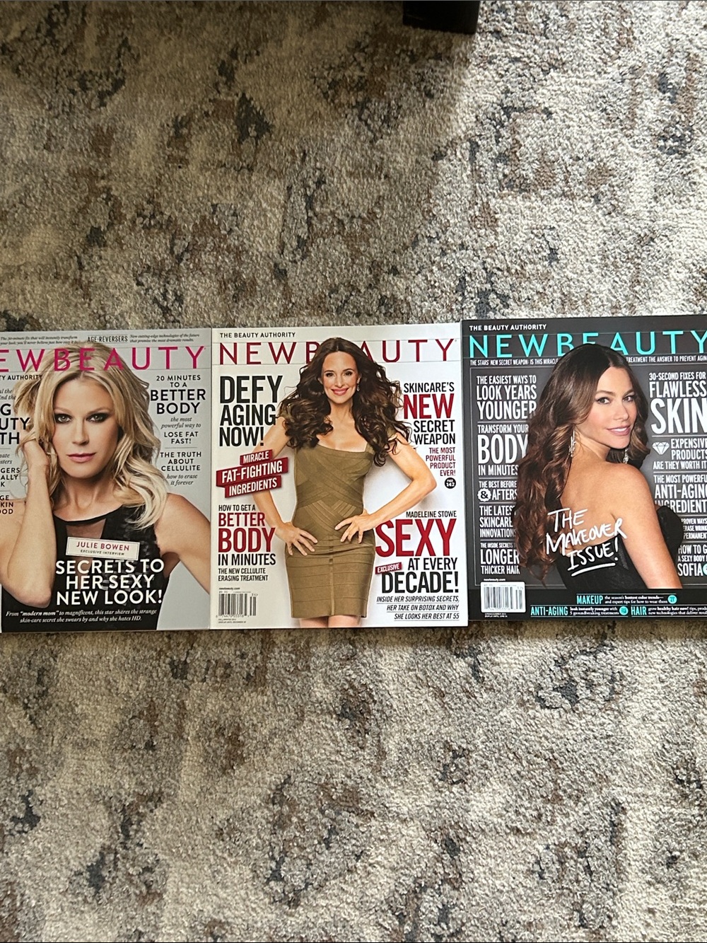 NewBeauty Magazine Bundle - Set of 3 - Celebrity Covers & Beauty Tips